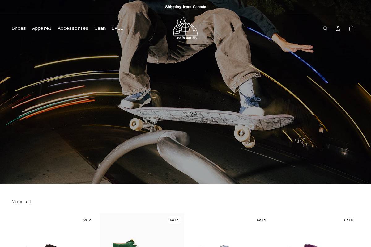ca.lastresortab.com homepage screenshot