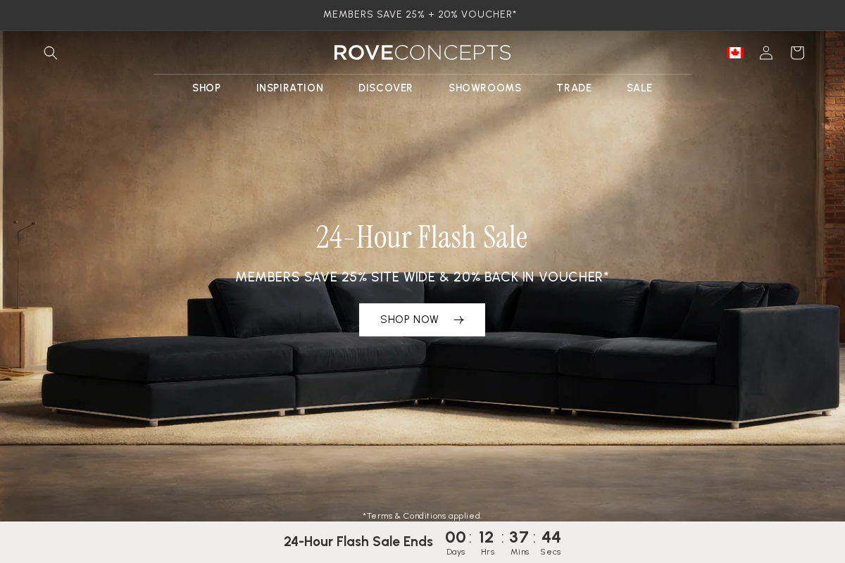 Rove Concepts (CA) homepage screenshot