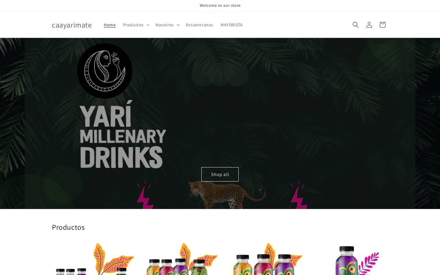caayarimate.cl homepage screenshot