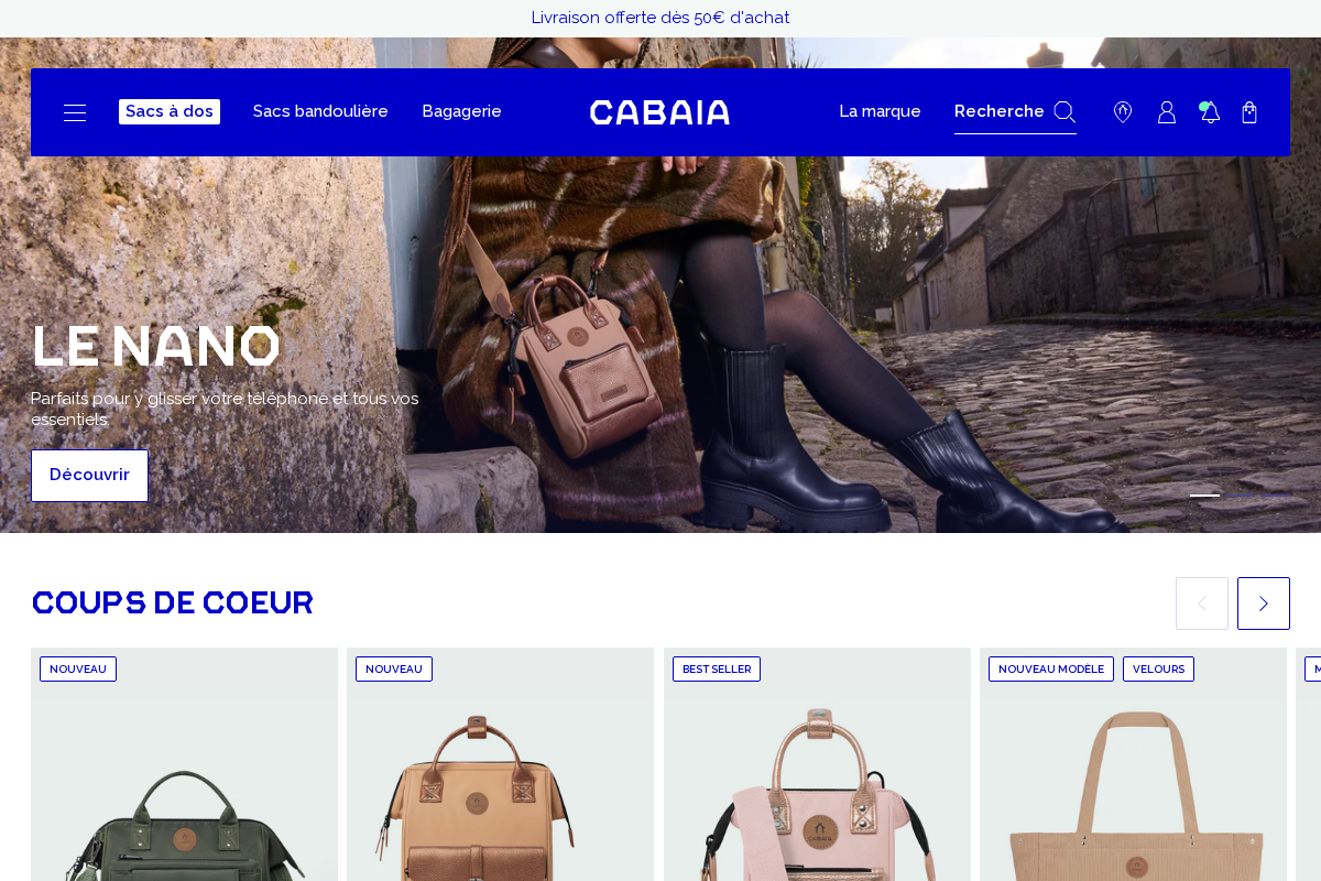 CABAiA homepage screenshot