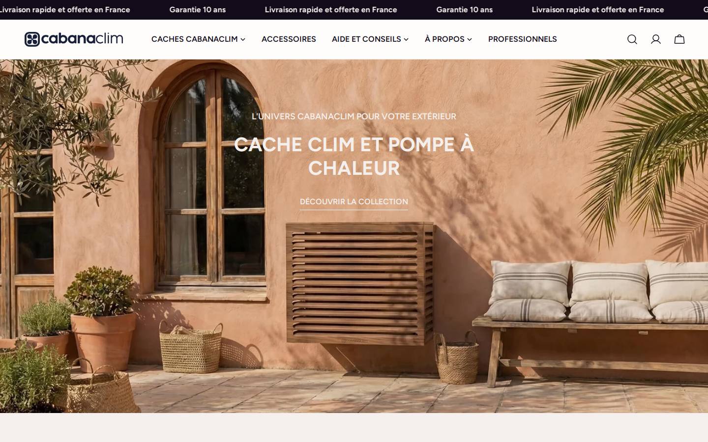 cabanaclim.com homepage screenshot