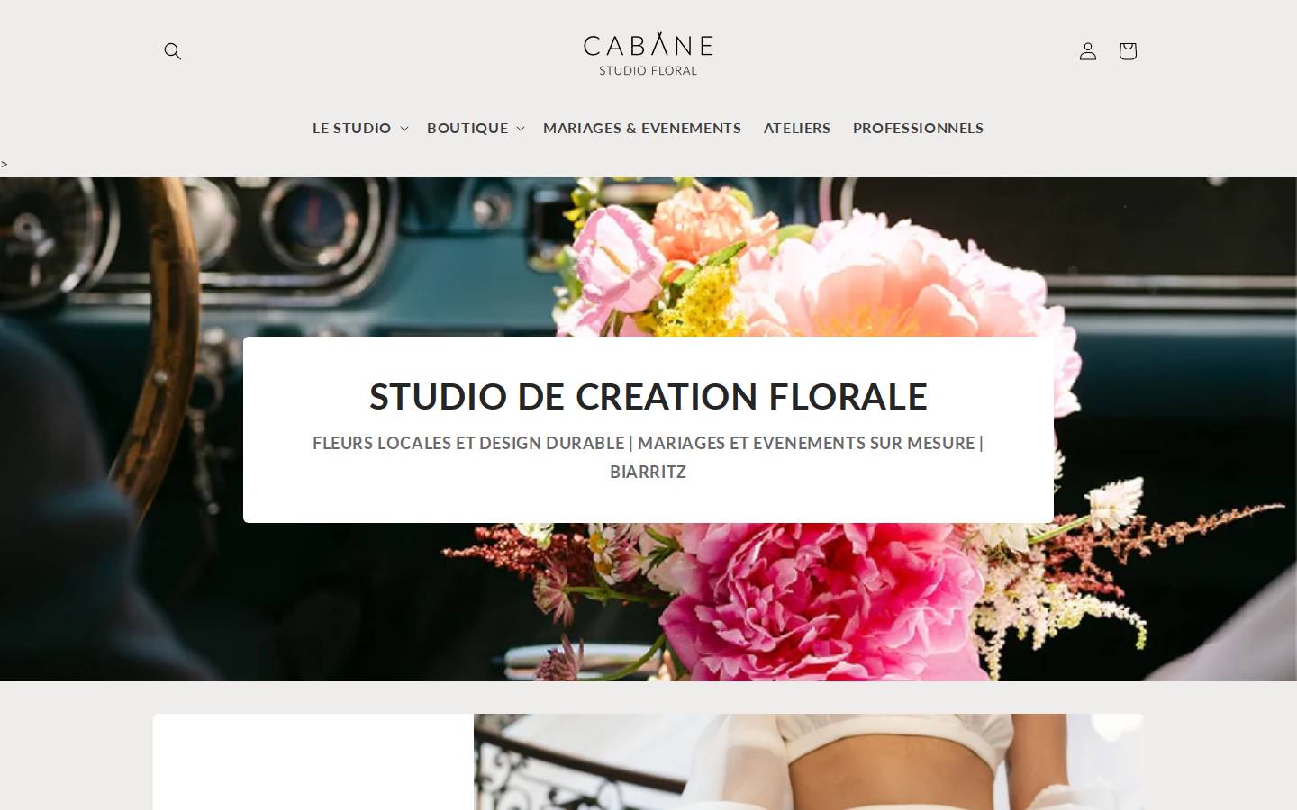 cabane-biarritz.fr homepage screenshot
