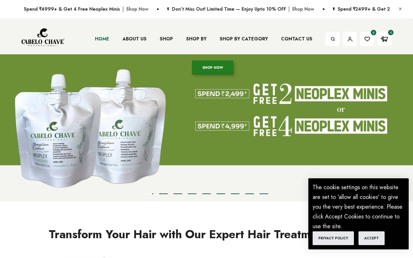 cabelochave.com homepage screenshot