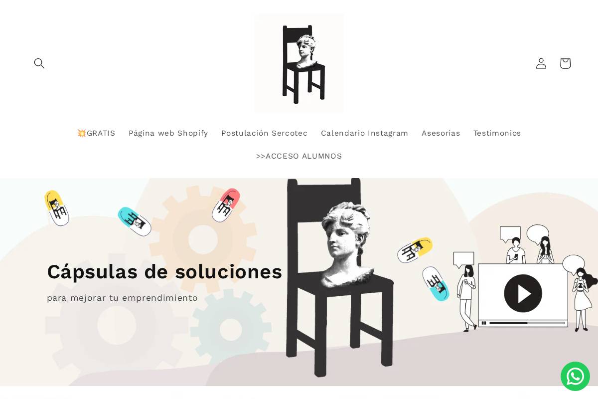 cabezasentada.com homepage screenshot