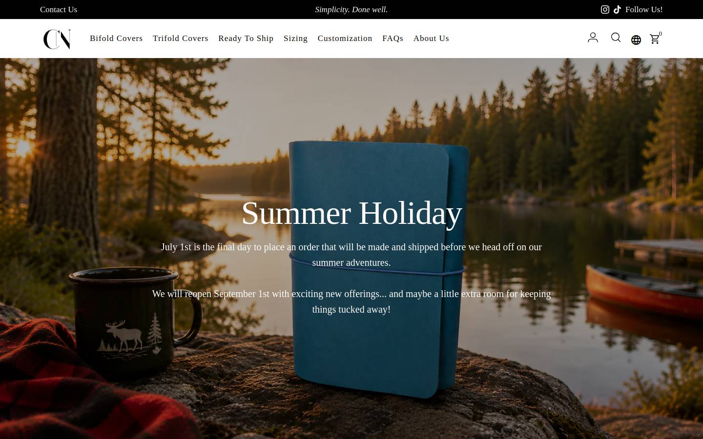 cabinenord.com homepage screenshot