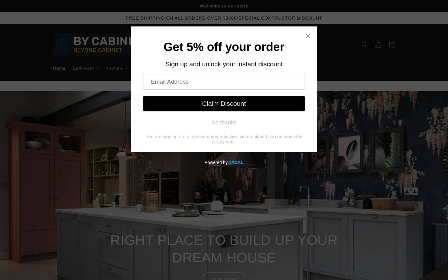 cabinetonline.us homepage screenshot