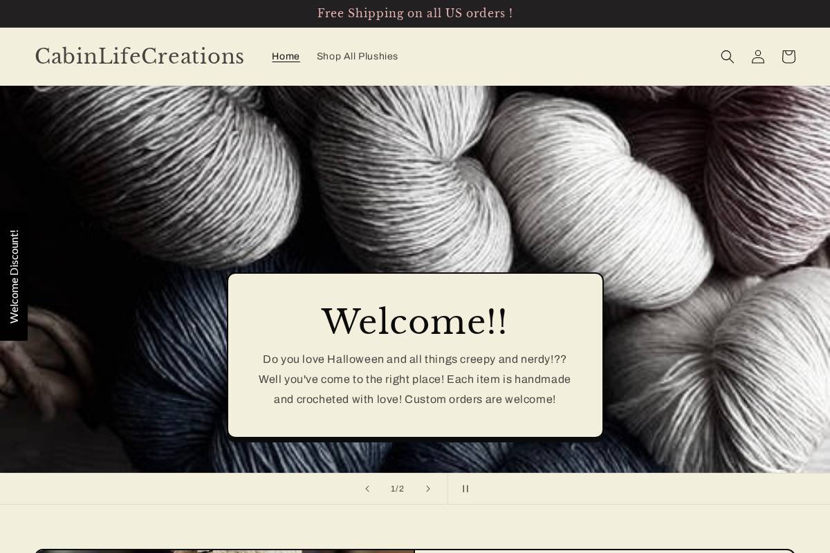 cabinlifecreations.com homepage screenshot