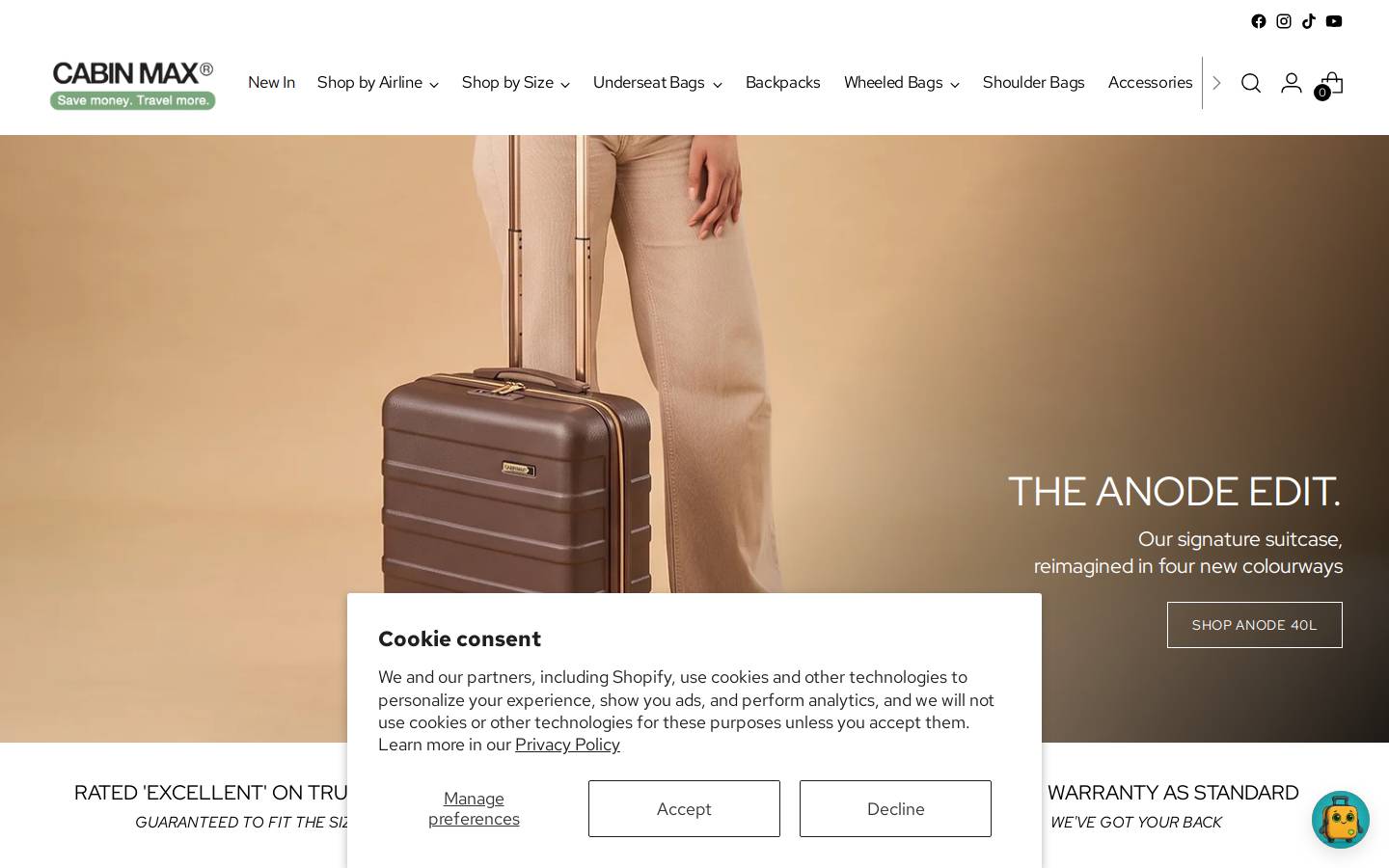 Cabinmax homepage screenshot