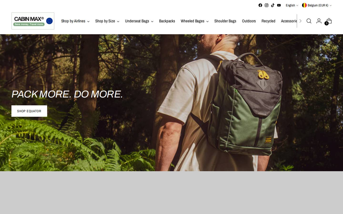 Cabinmaxeu homepage screenshot