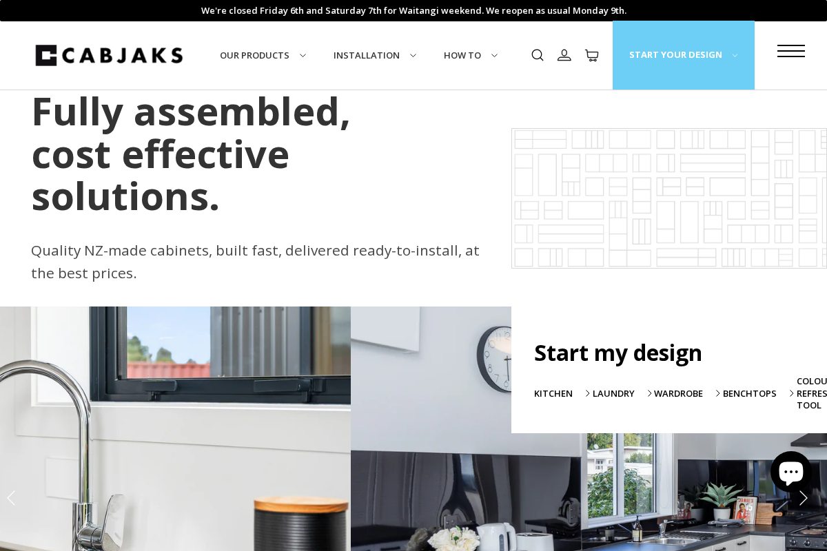 cabjaks.co.nz homepage screenshot