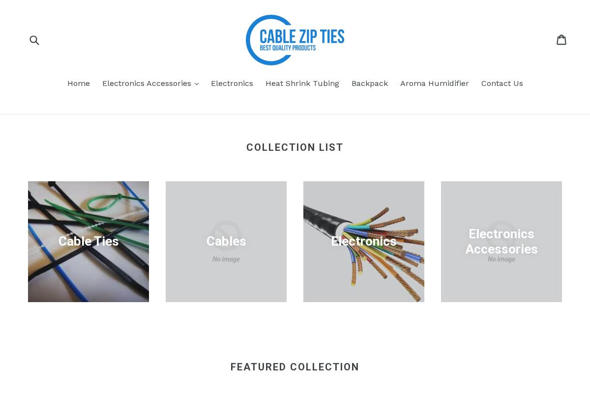cableziptie.com homepage screenshot