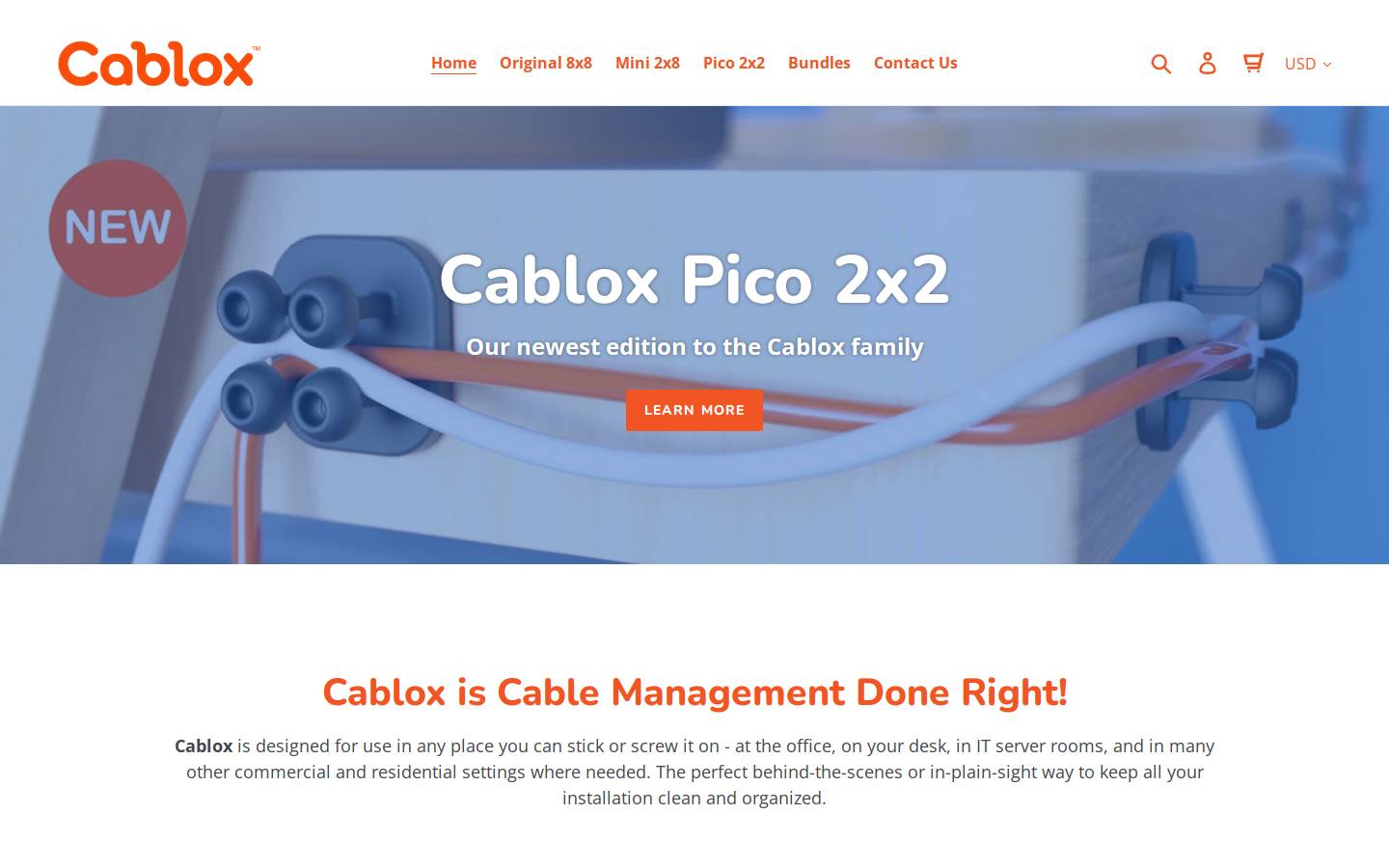 cablox.com homepage screenshot