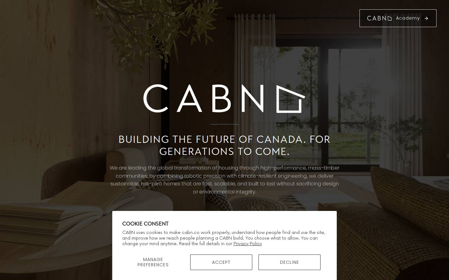 cabn.co homepage screenshot
