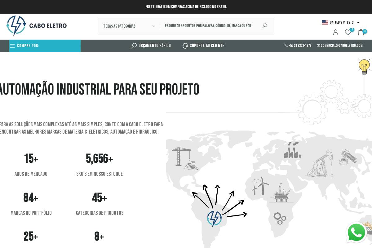 caboeletro.com homepage screenshot