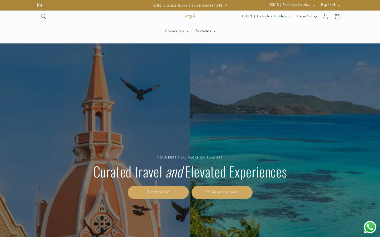 cabuviajes.com homepage screenshot