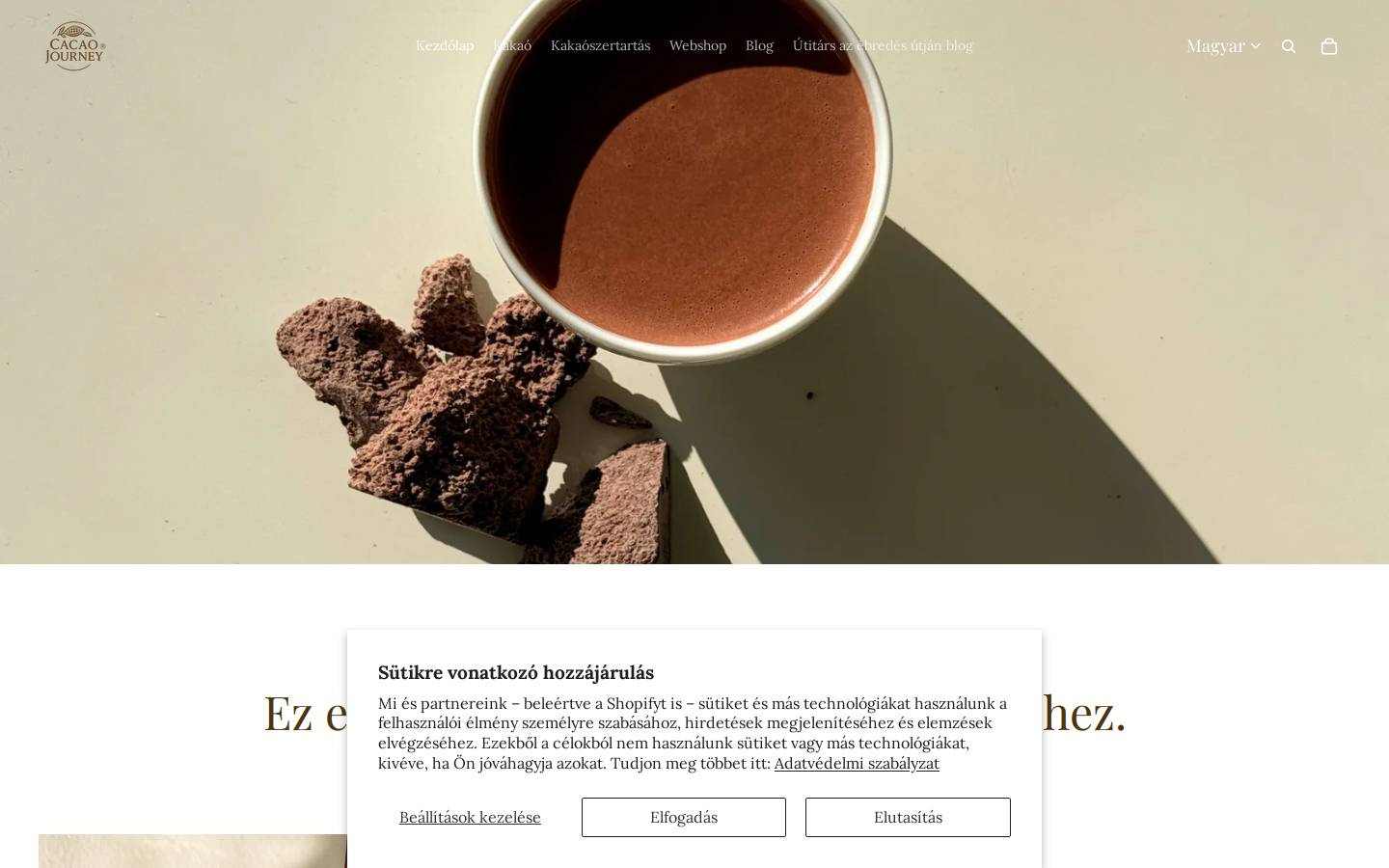 cacaojourney.com homepage screenshot