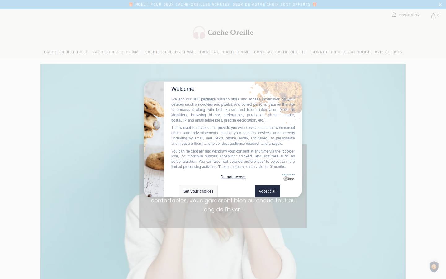 Cache Oreille homepage screenshot