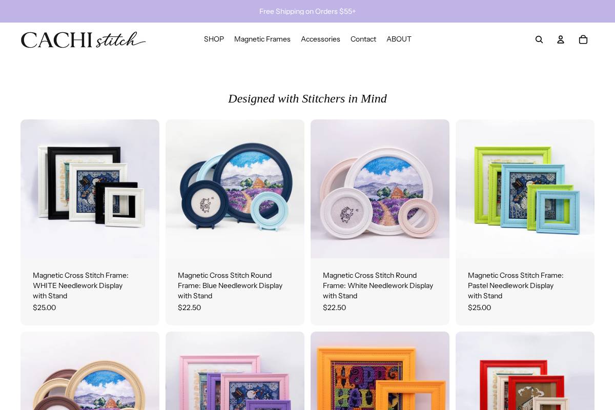 cachi-stitch.com homepage screenshot