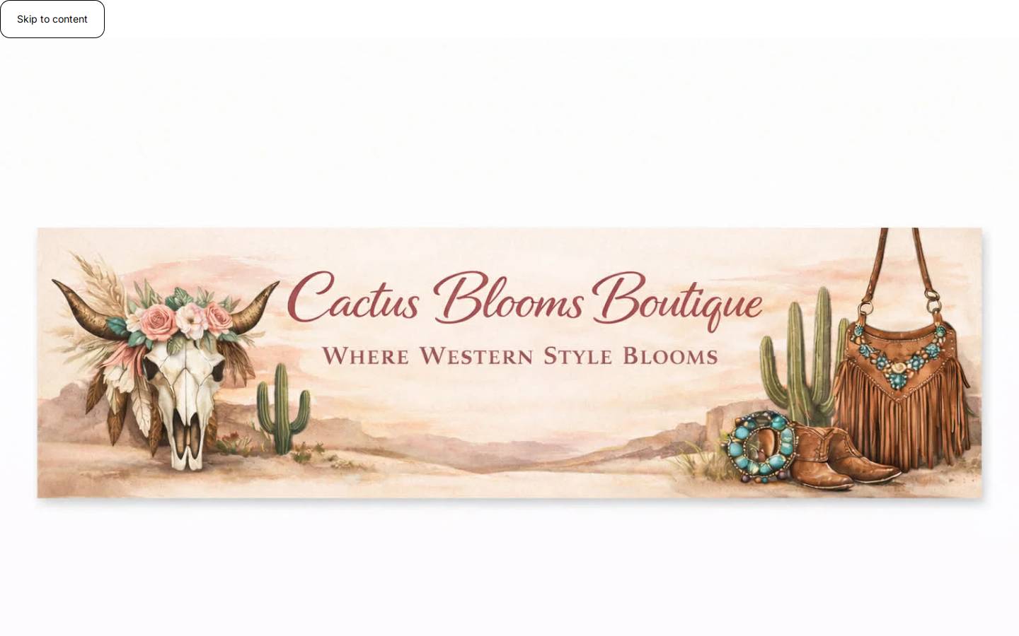 cactusbloomswesternboutique.com homepage screenshot