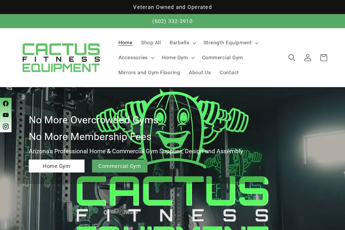 cactusfe.com homepage screenshot