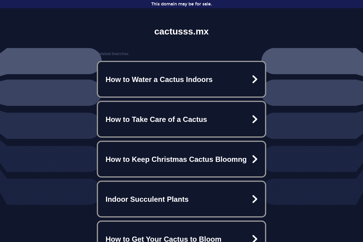 cactusss.mx homepage screenshot