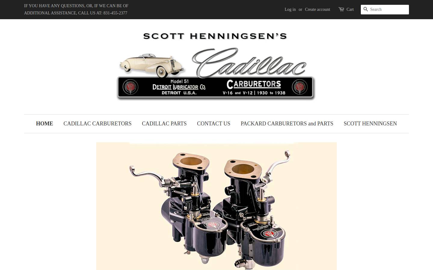 cad-carbs.com homepage screenshot