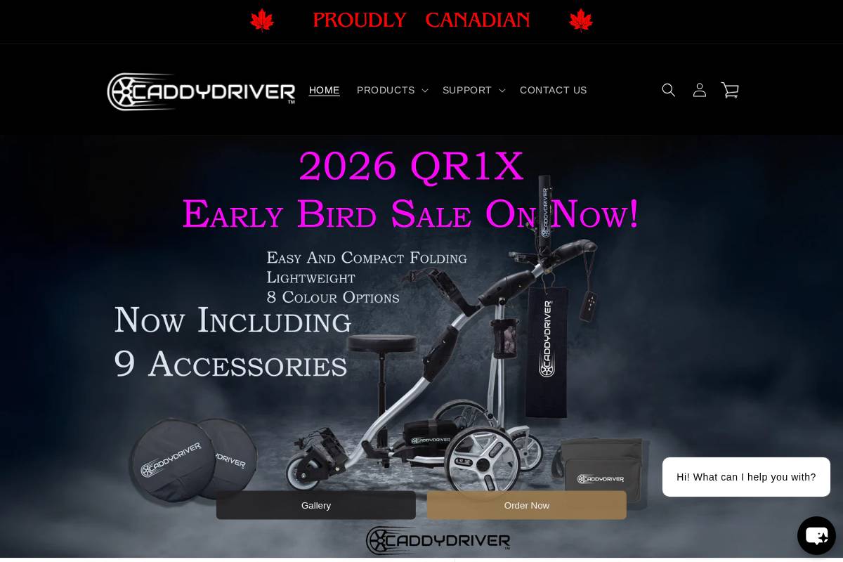 caddydriver.com homepage screenshot