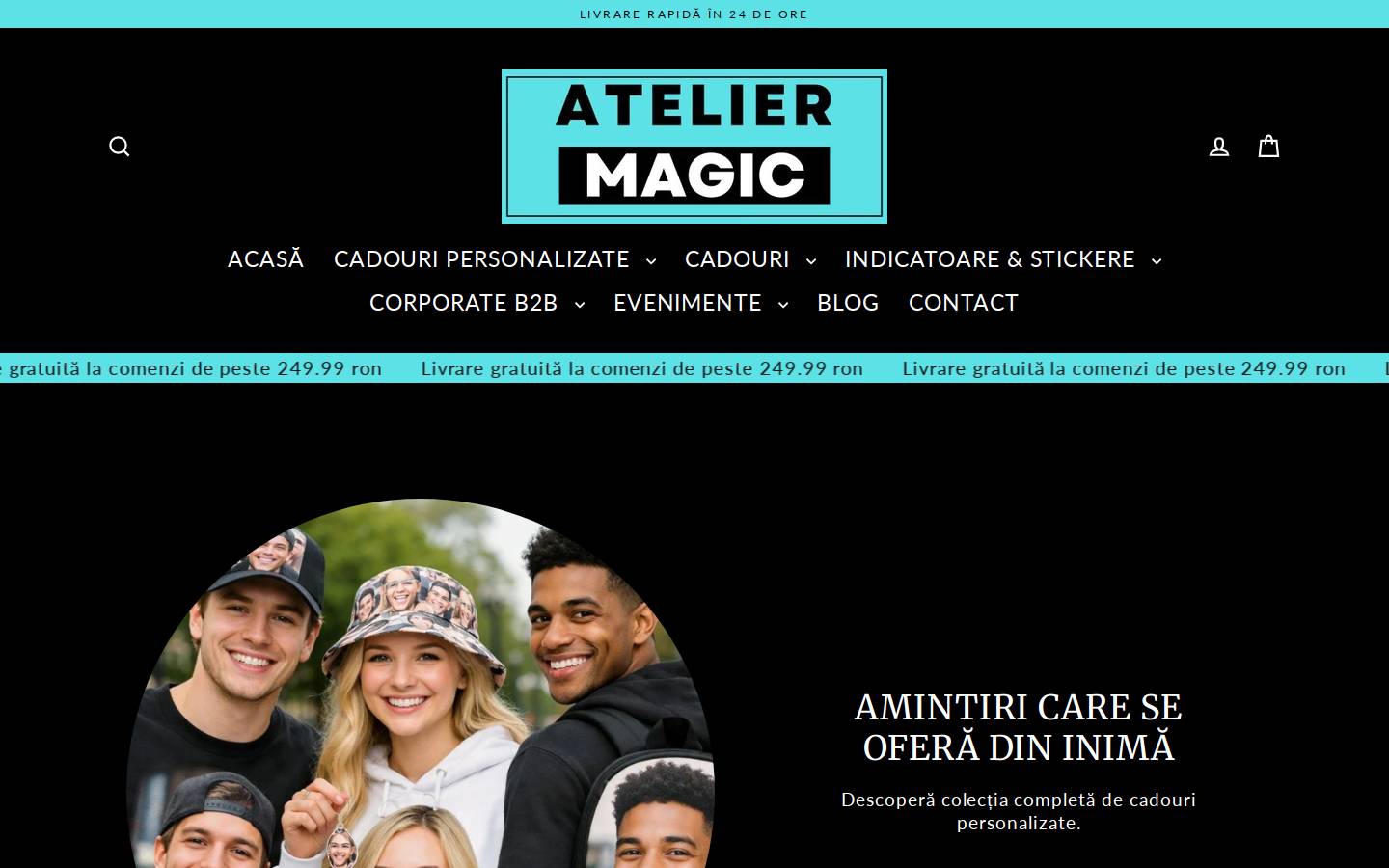 cadoumagic.ro homepage screenshot