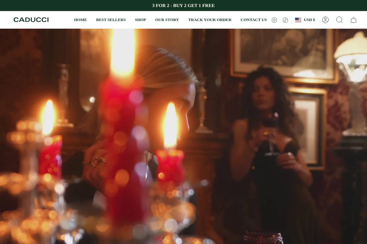 CADUCCI homepage screenshot