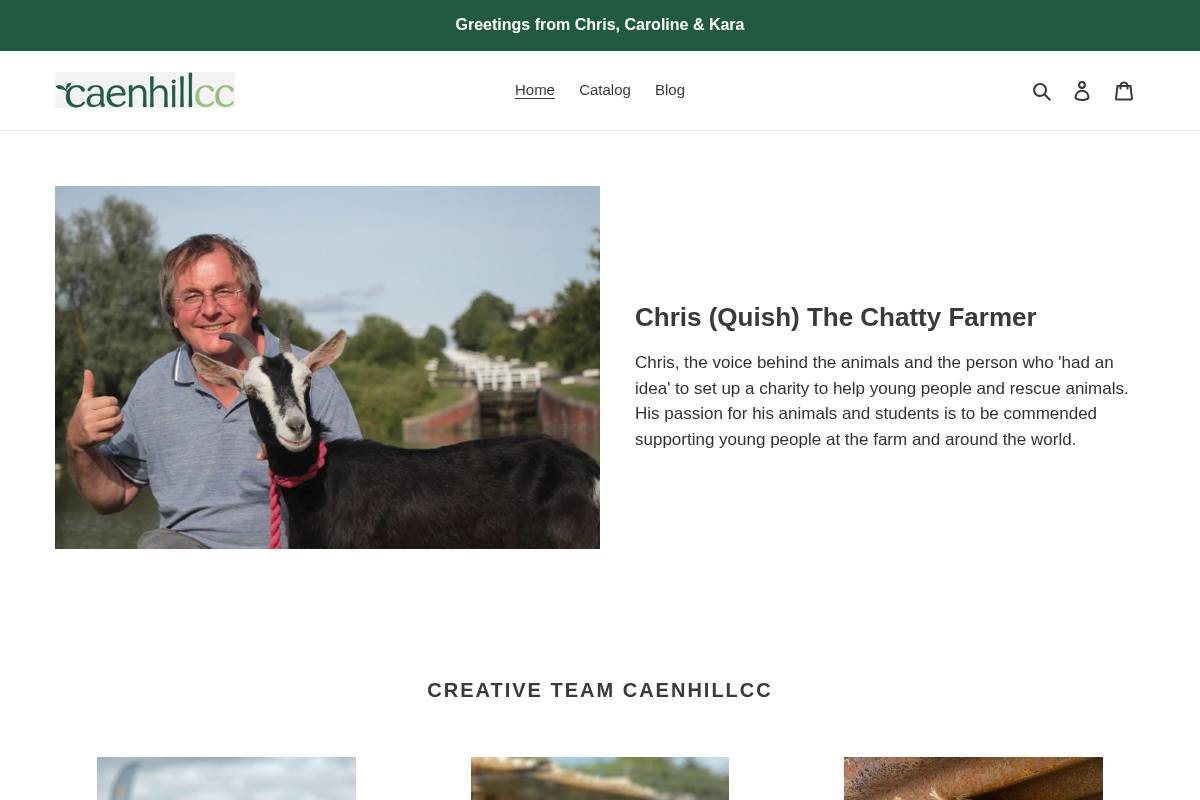 caenhillcc.shop homepage screenshot