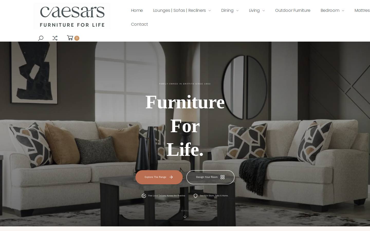 caesars.net.au homepage screenshot