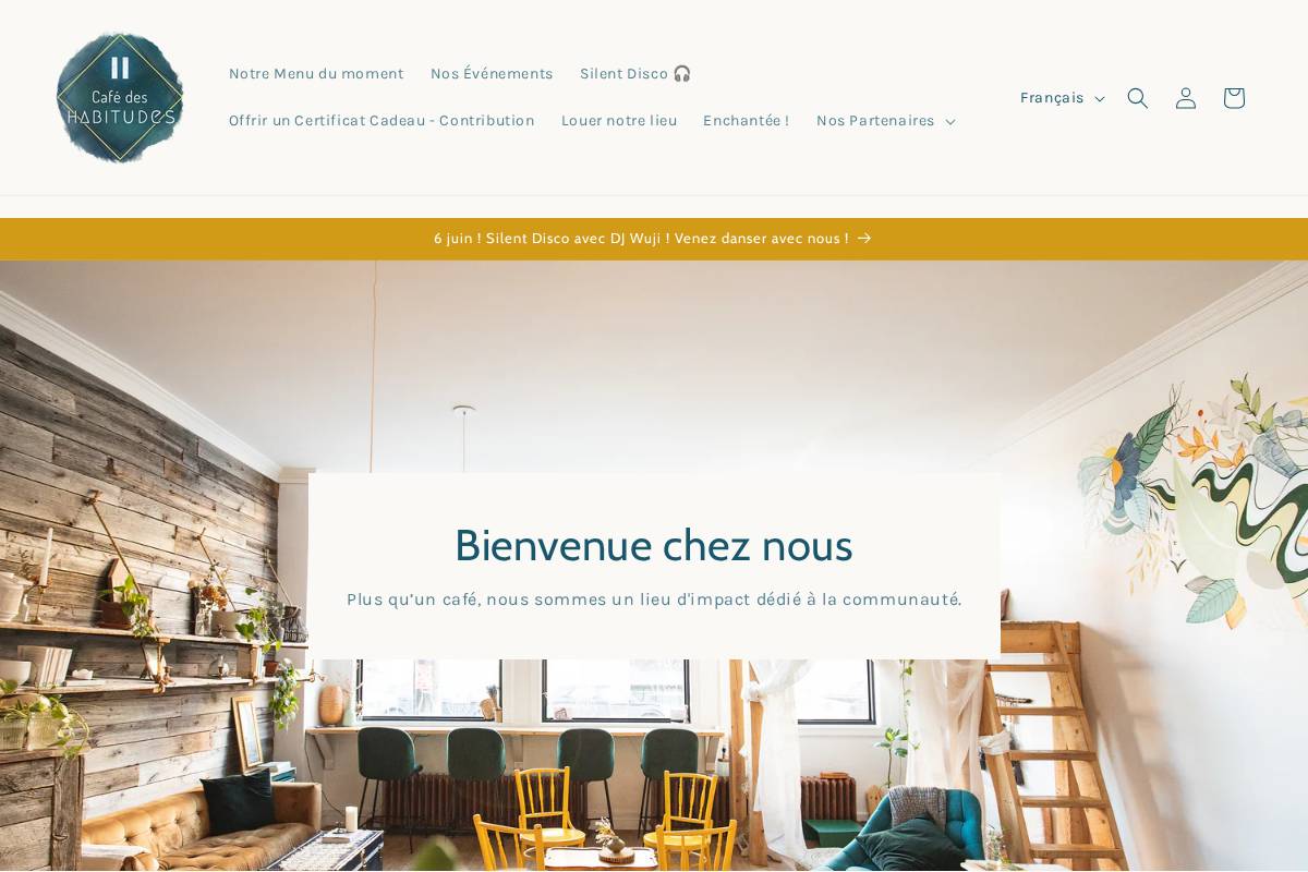 cafedeshabitudes.co homepage screenshot