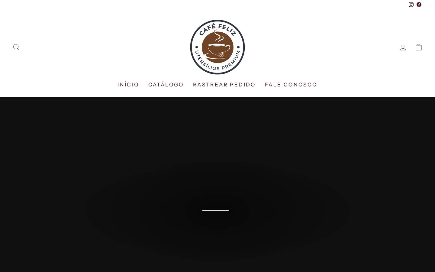 cafefeliz.com.br homepage screenshot