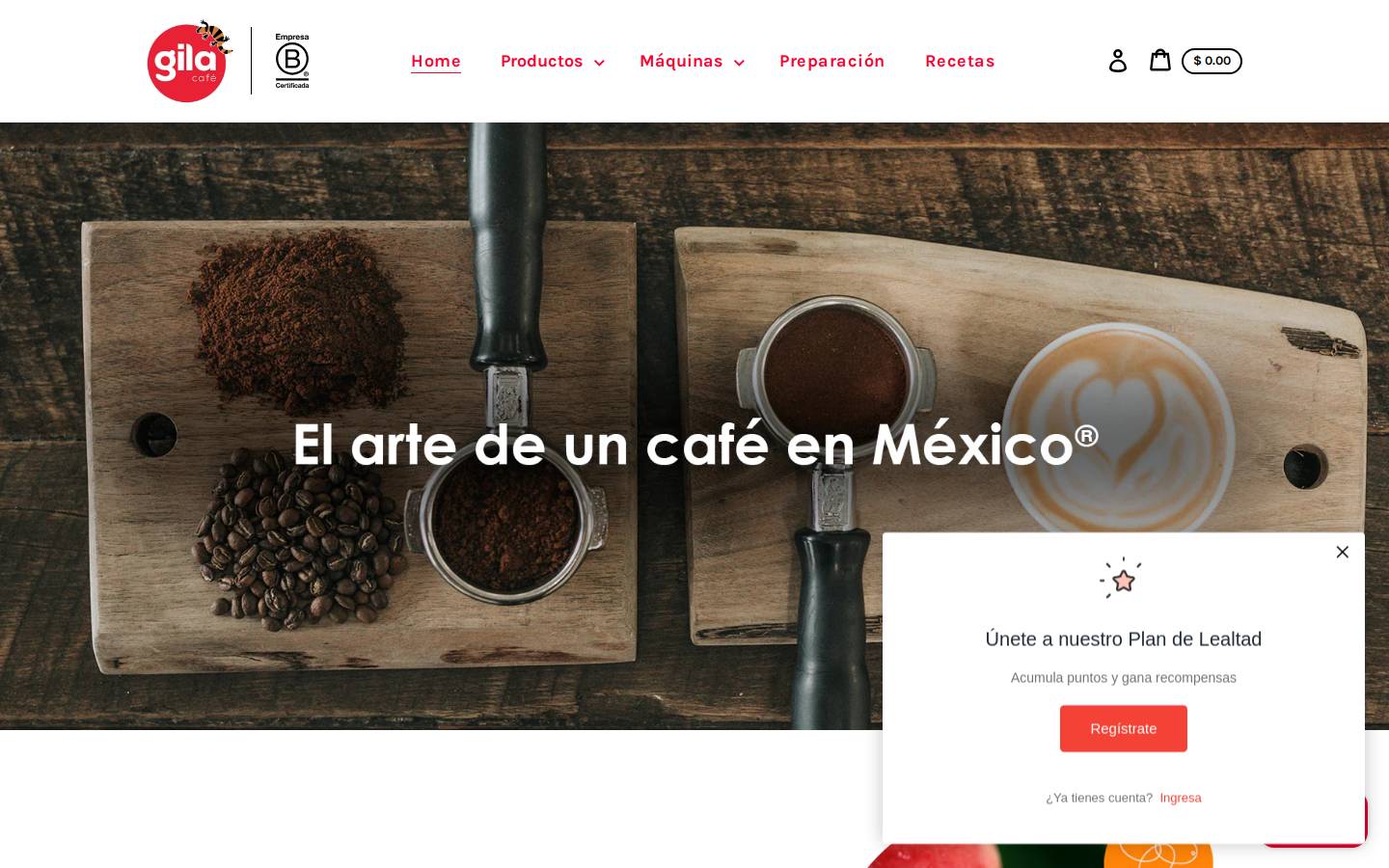 cafegila.com homepage screenshot
