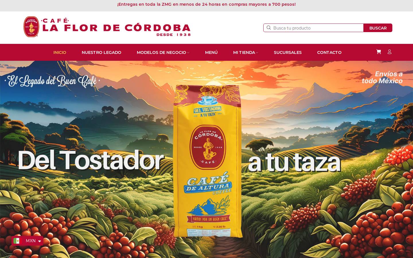 cafelaflordecordoba.com homepage screenshot