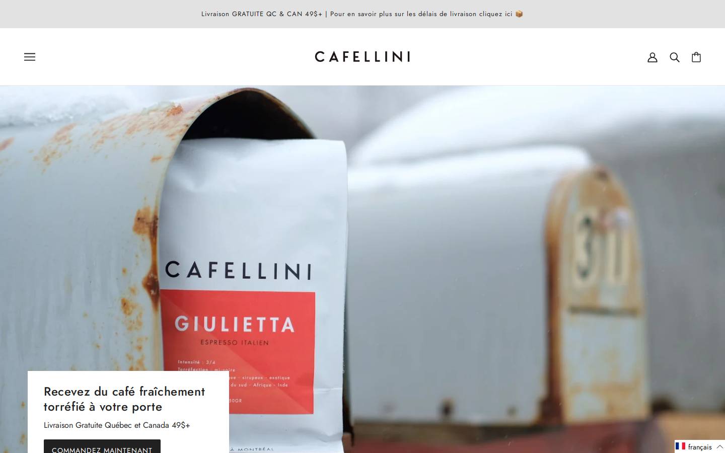 cafellini.com homepage screenshot
