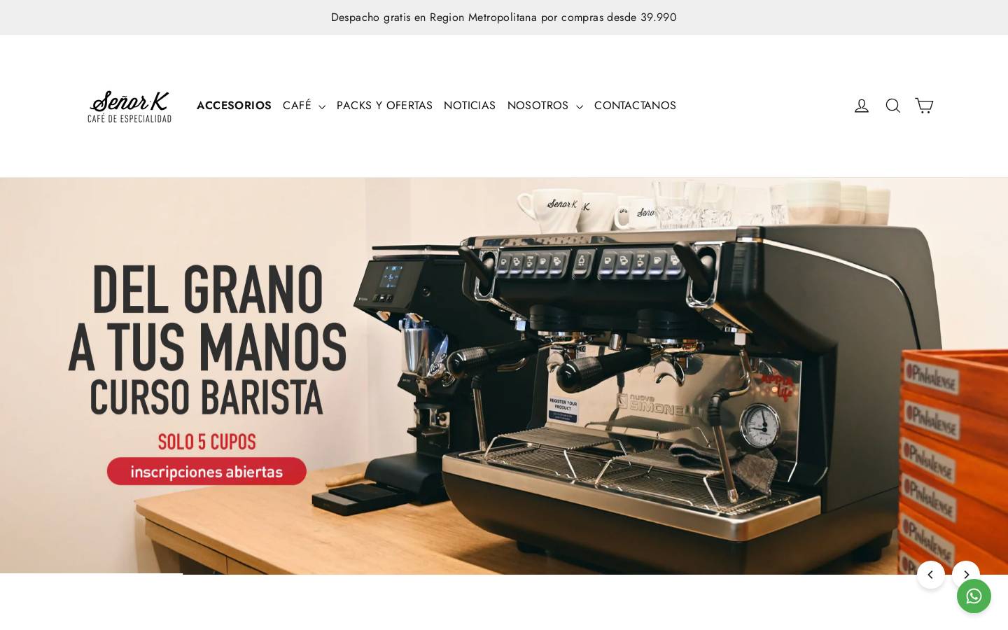 cafesenork.com homepage screenshot