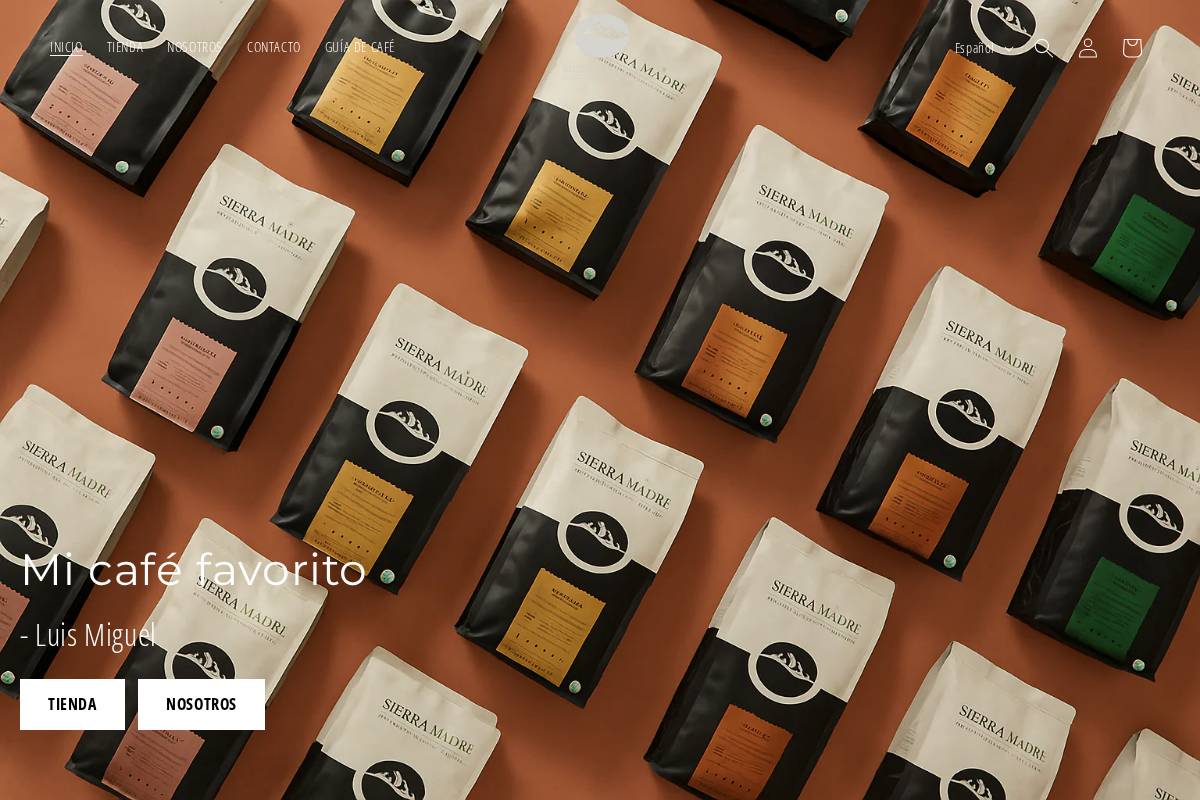 cafesierramadre.mx homepage screenshot