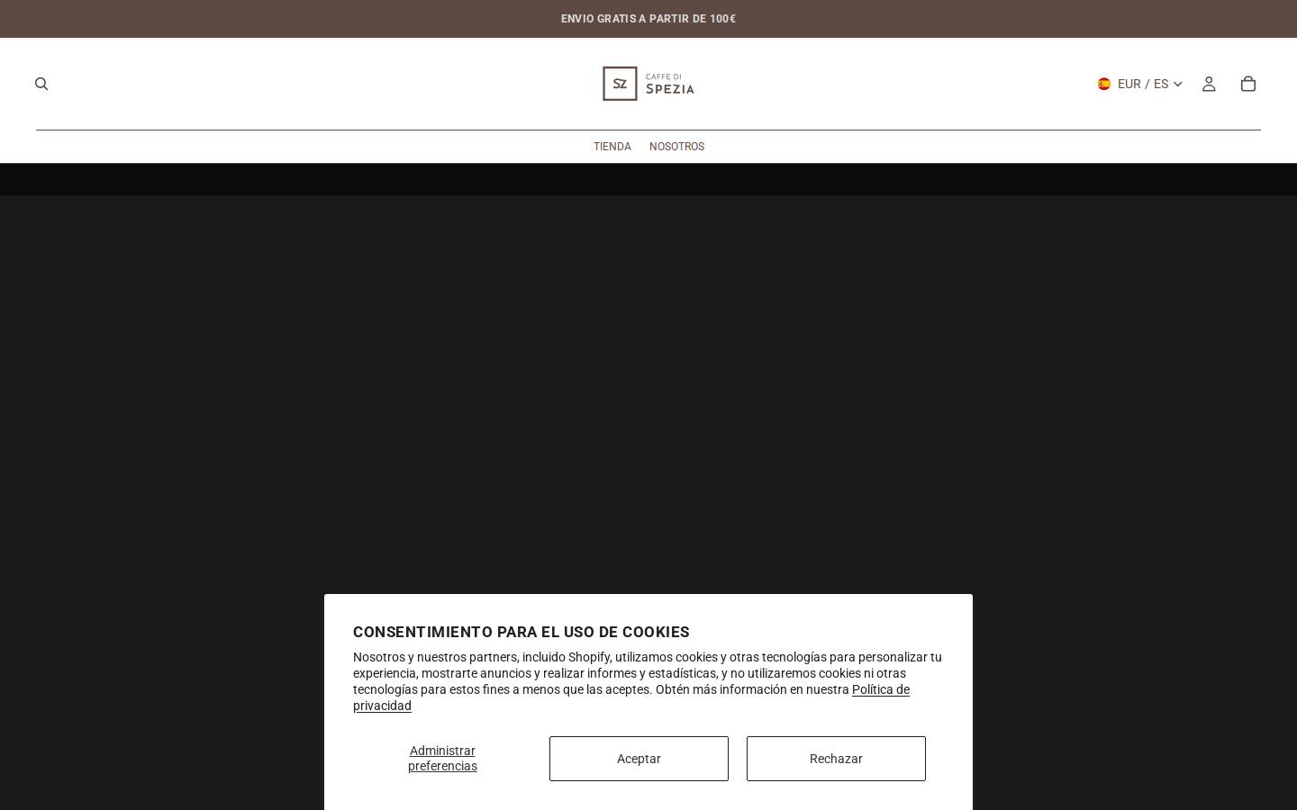 cafespezia.es homepage screenshot