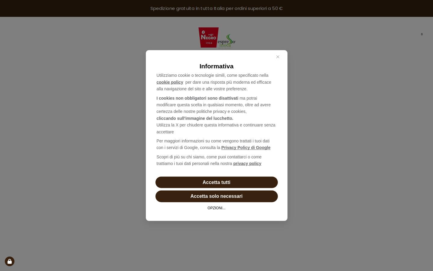 caffenegro.com homepage screenshot