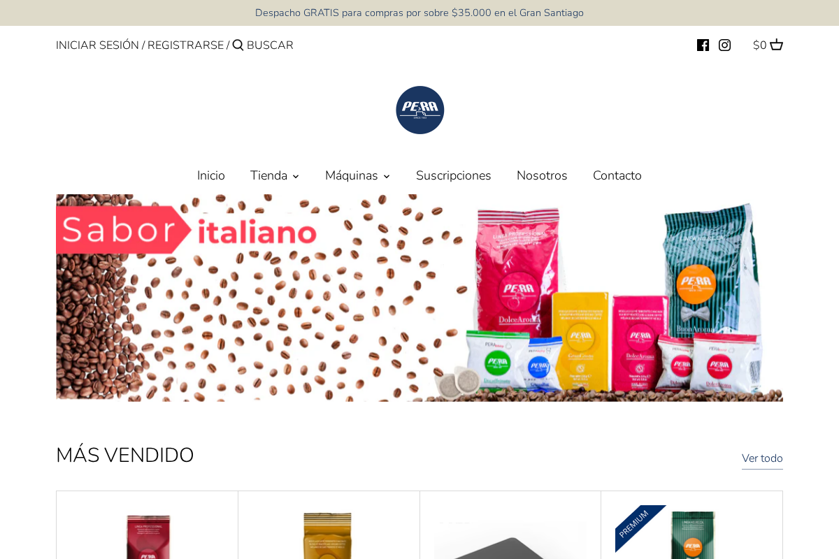 Caffe Pera homepage screenshot