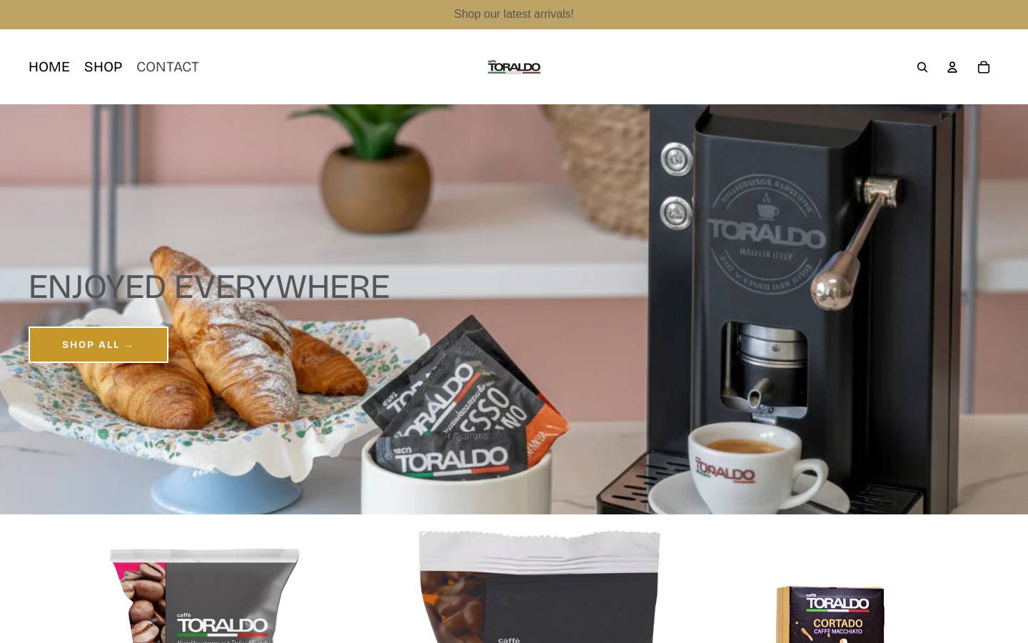 caffetoraldousa.com homepage screenshot
