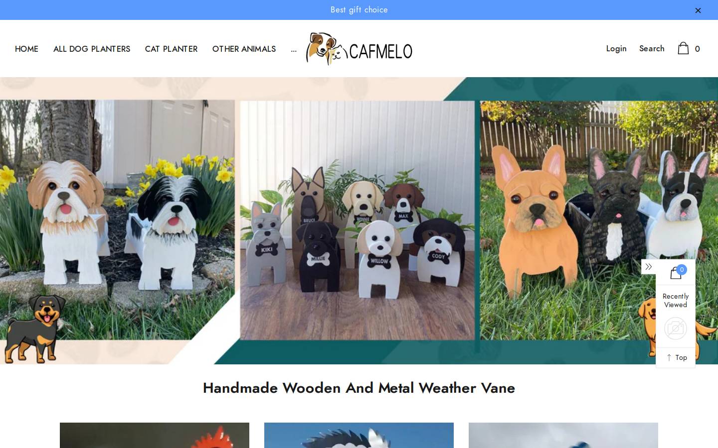 Cafmelo homepage screenshot