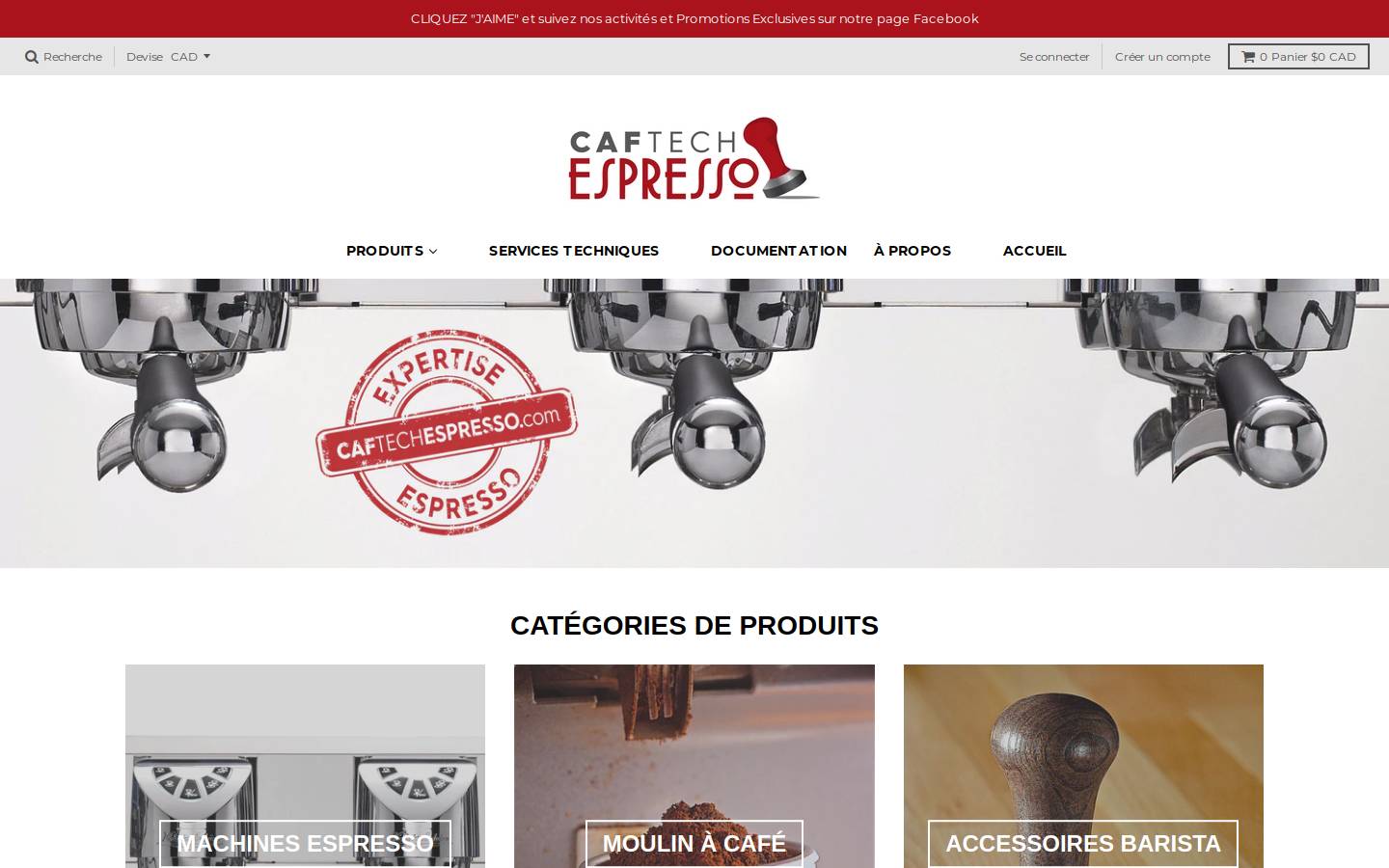 caftechespresso.com homepage screenshot