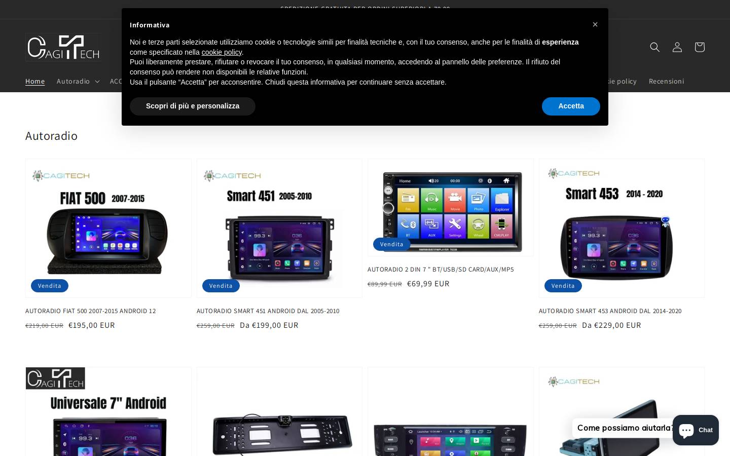 cagitech.com homepage screenshot