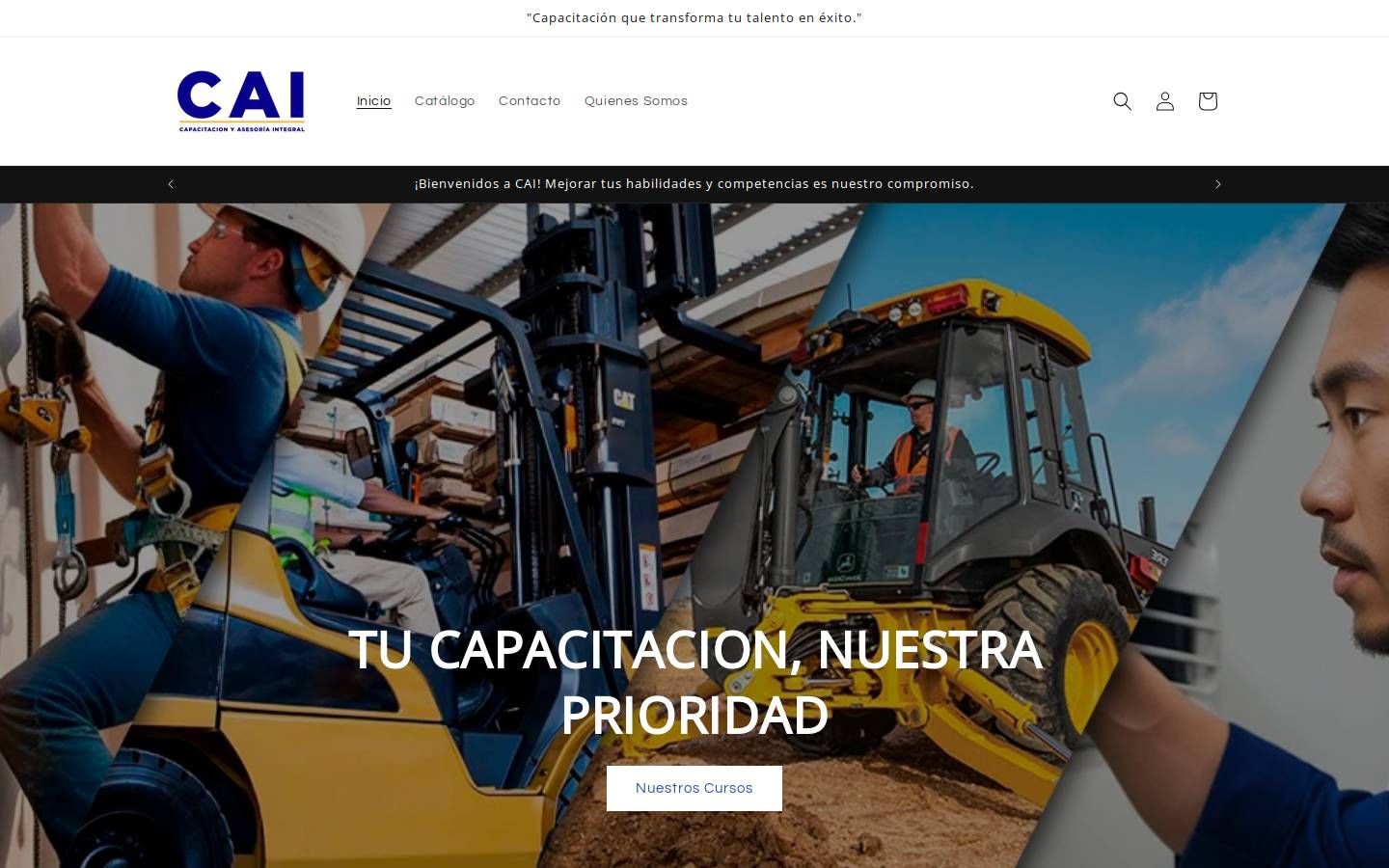 caicapas.com homepage screenshot