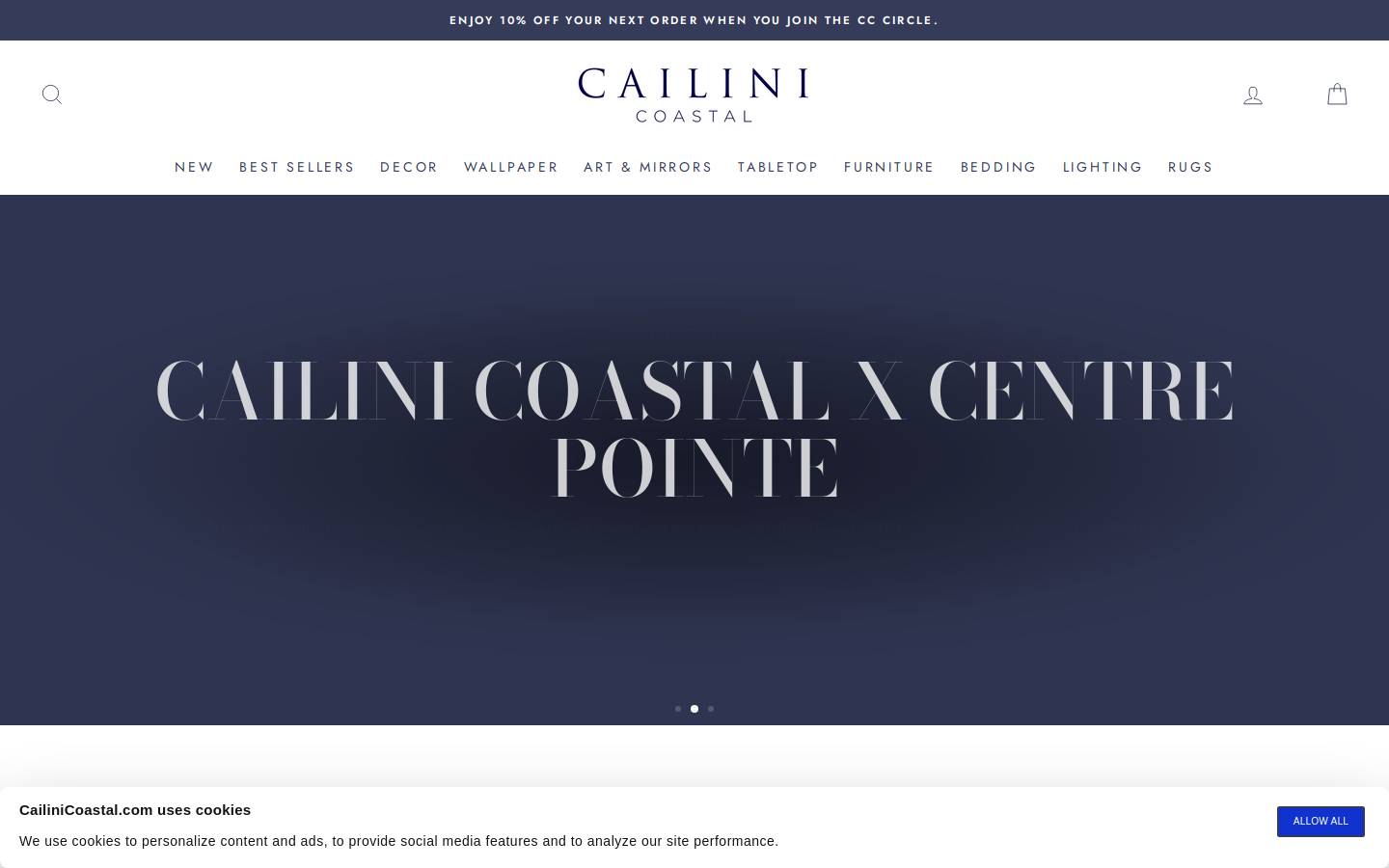 cailinicoastal.com homepage screenshot