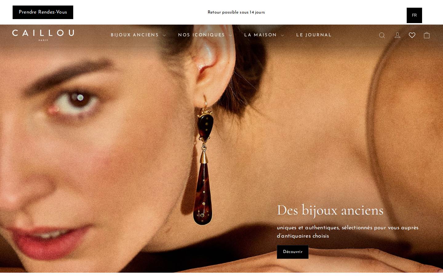 Caillou Paris homepage screenshot