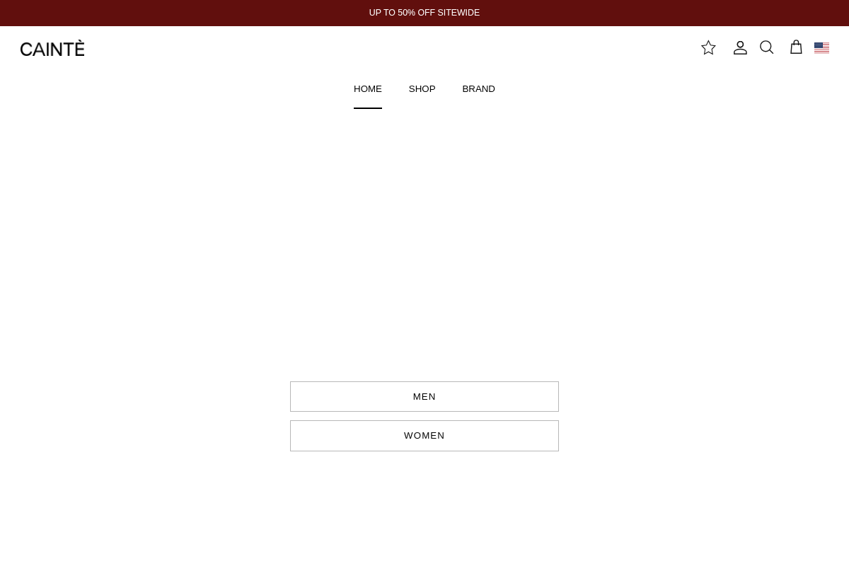 CAINTÈ homepage screenshot