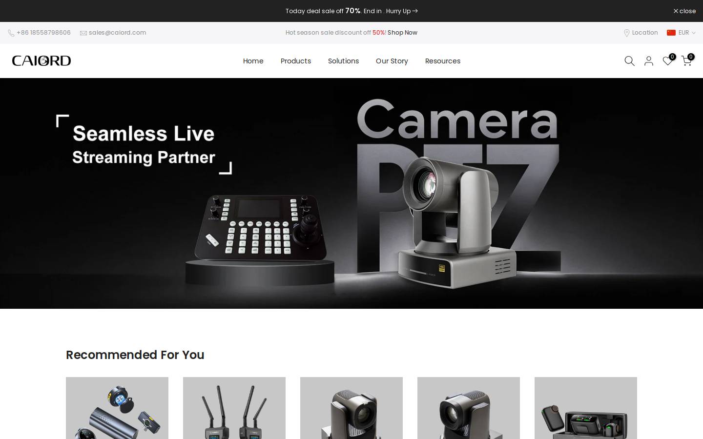 caiord.com homepage screenshot
